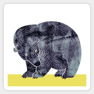 Blue Bear Sticker